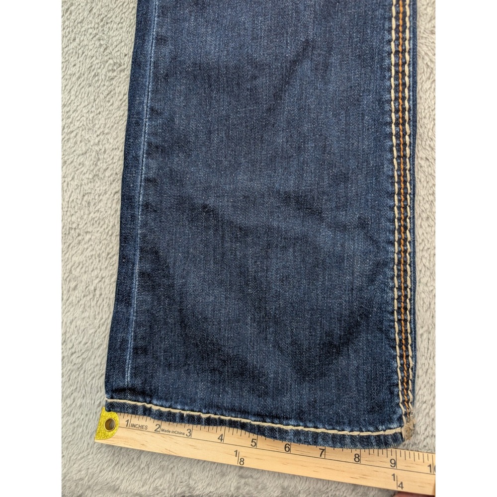 Rock Revival Womens Bootcut Jeans Blue Medium Wash Denim Embroidered Studded - Picture 4 of 16